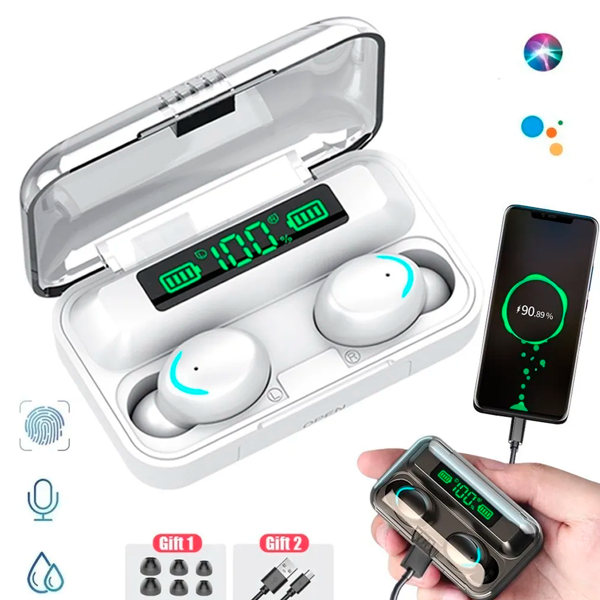 Audífonos Inalámbricos Reloj Inteligente F9 Caracteristicas Reloj