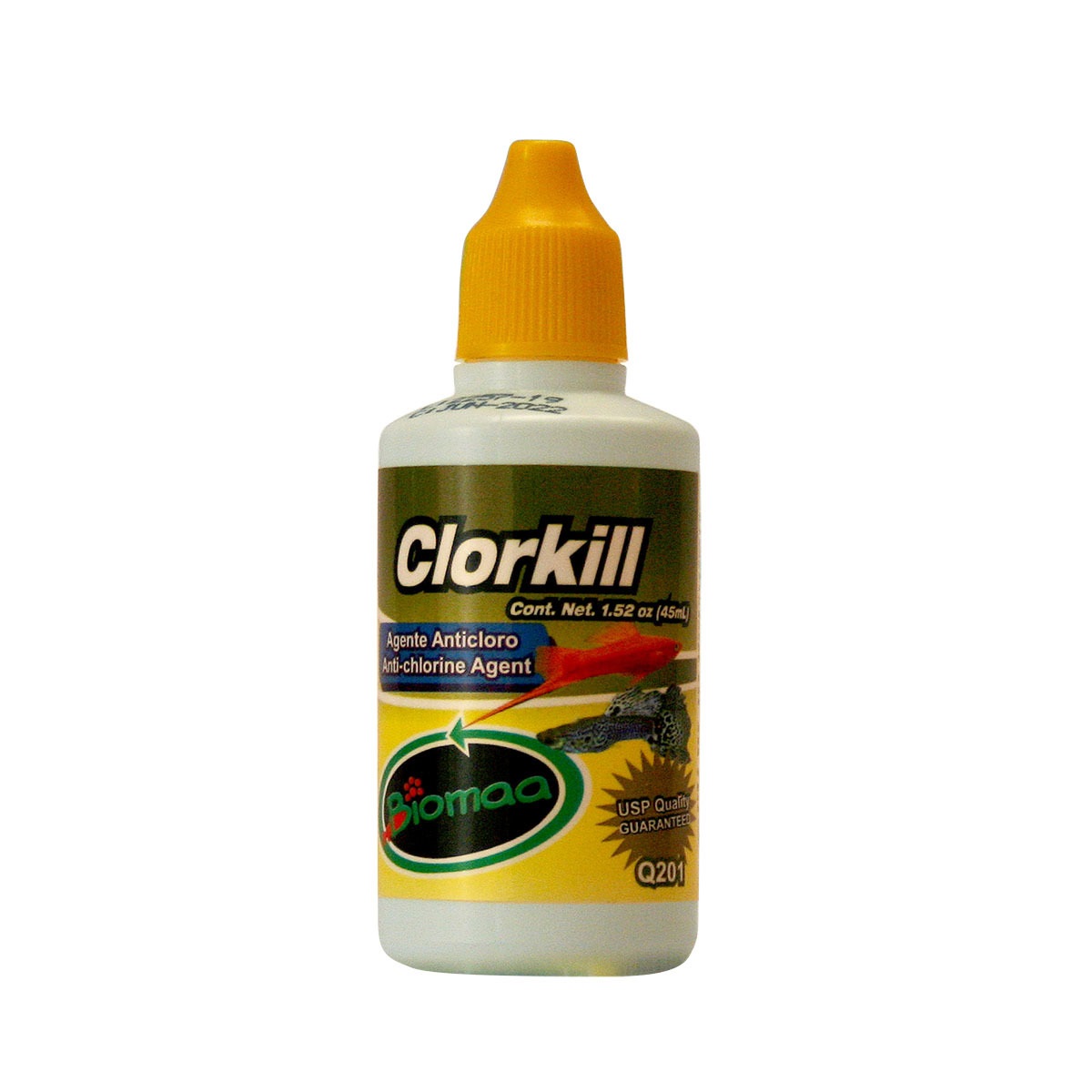 Clorkill Anticloro para Acuario 45 ml Biomaa 4pzs