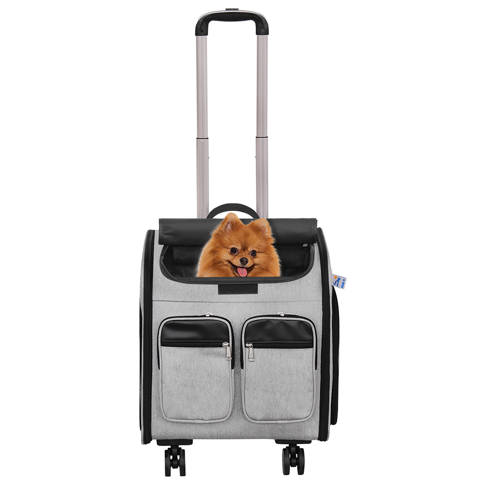 AGBOX Mochila Con Ruedas Para Mascota I Pet AG-1024.