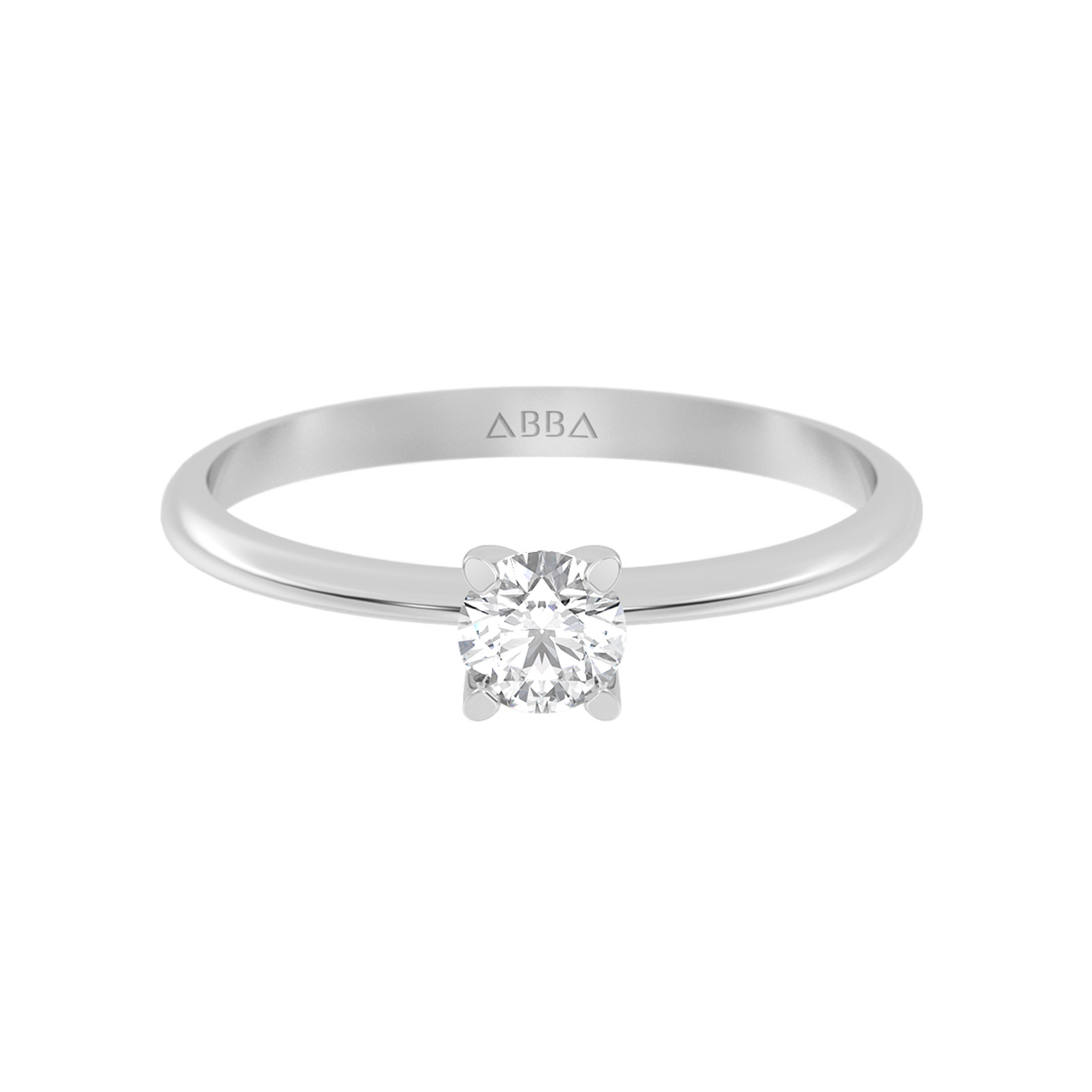 ANILLO DE PROMESA ORO BLANCO 10K AILYN ABBA JOYAS