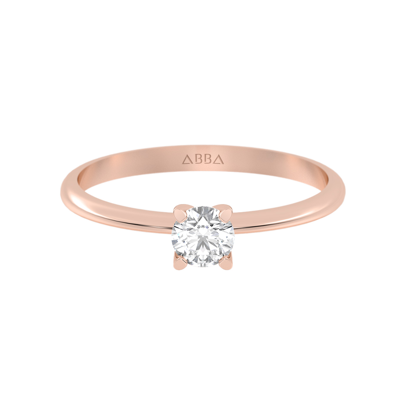 ANILLO DE PROMESA ORO ROSA 10K AILYN ABBA JOYAS