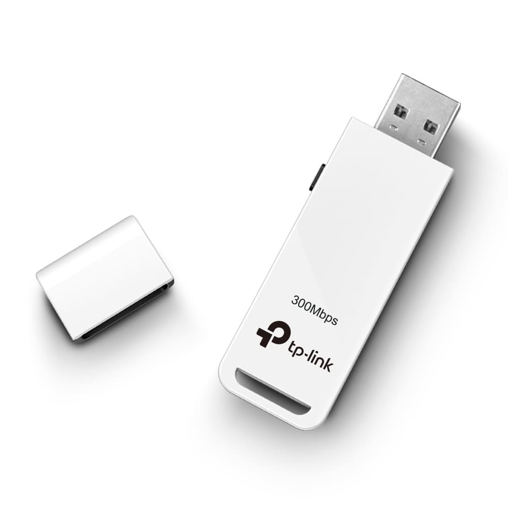 Tarjeta de Red Inalámbrica USB N300, TP-Link TL-WN821N, Blanco.