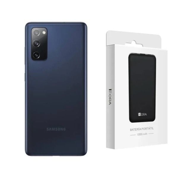 Samsung Galaxy S20 FE 5G Snapdragon 128GB Cloud Navy Reacondicionado + Bateria recargable 10000 mAh de regalo.