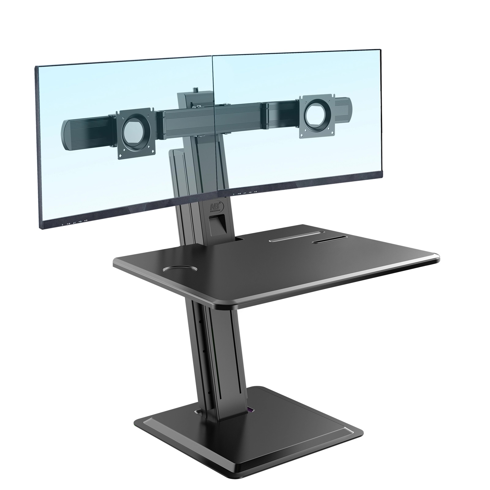 Estación Ergonómica NB S100 | Soporte Doble para Monitores 22”-27”