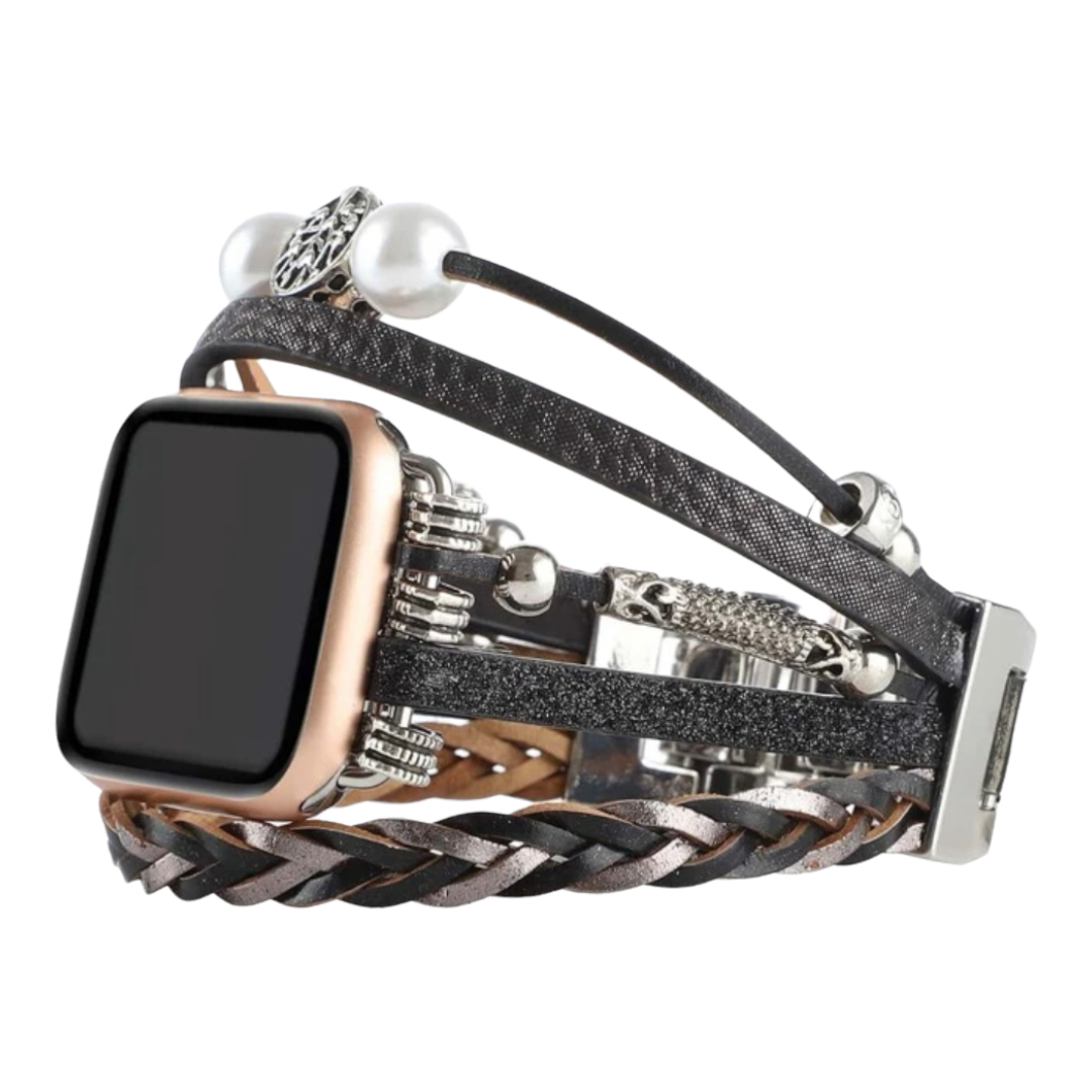 Correa Band Eslabon metalico con Pulsera Compatible Con Apple