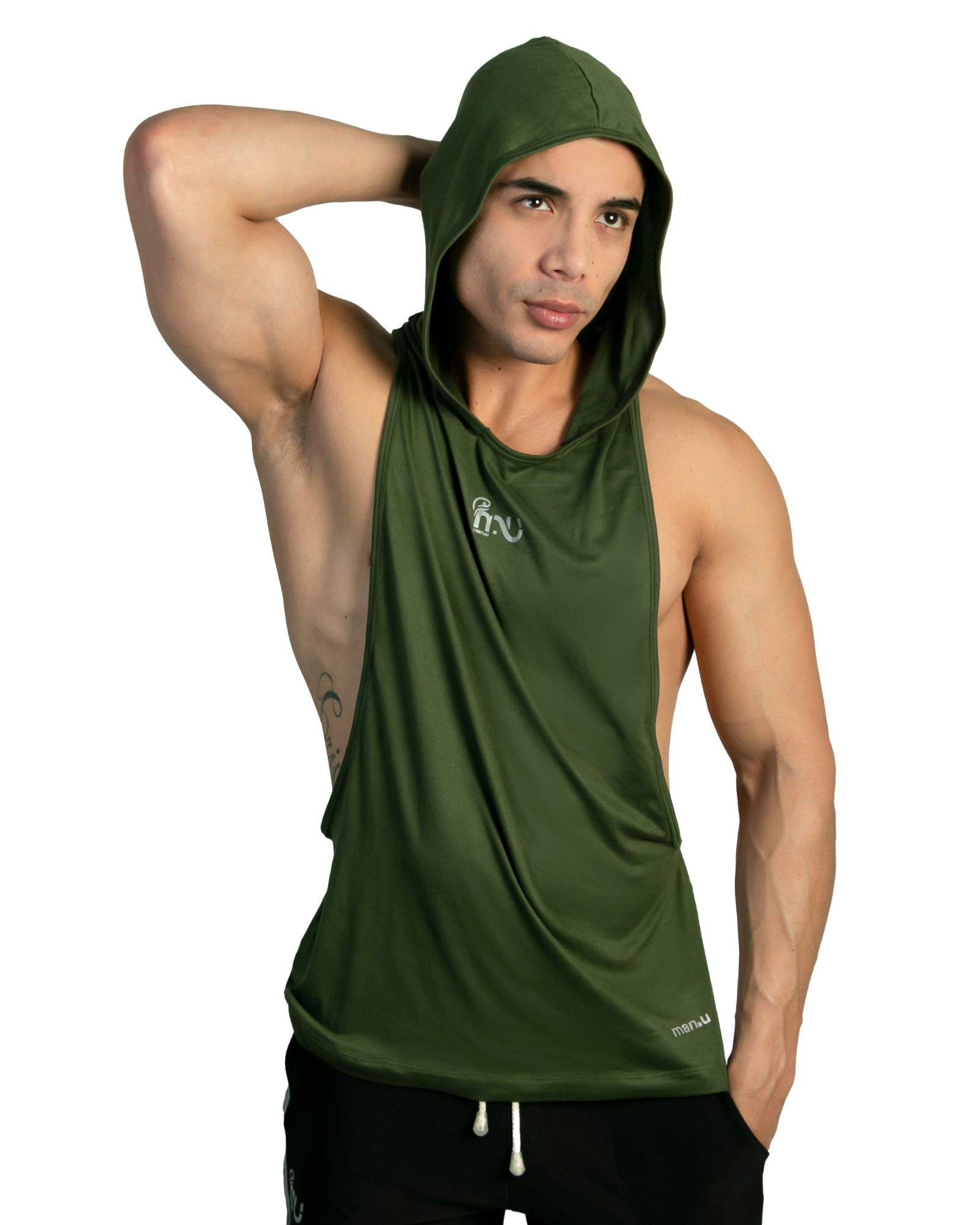 Gorro Playera Deportiva Hombre Sin Manga Playera Deportiva Gym