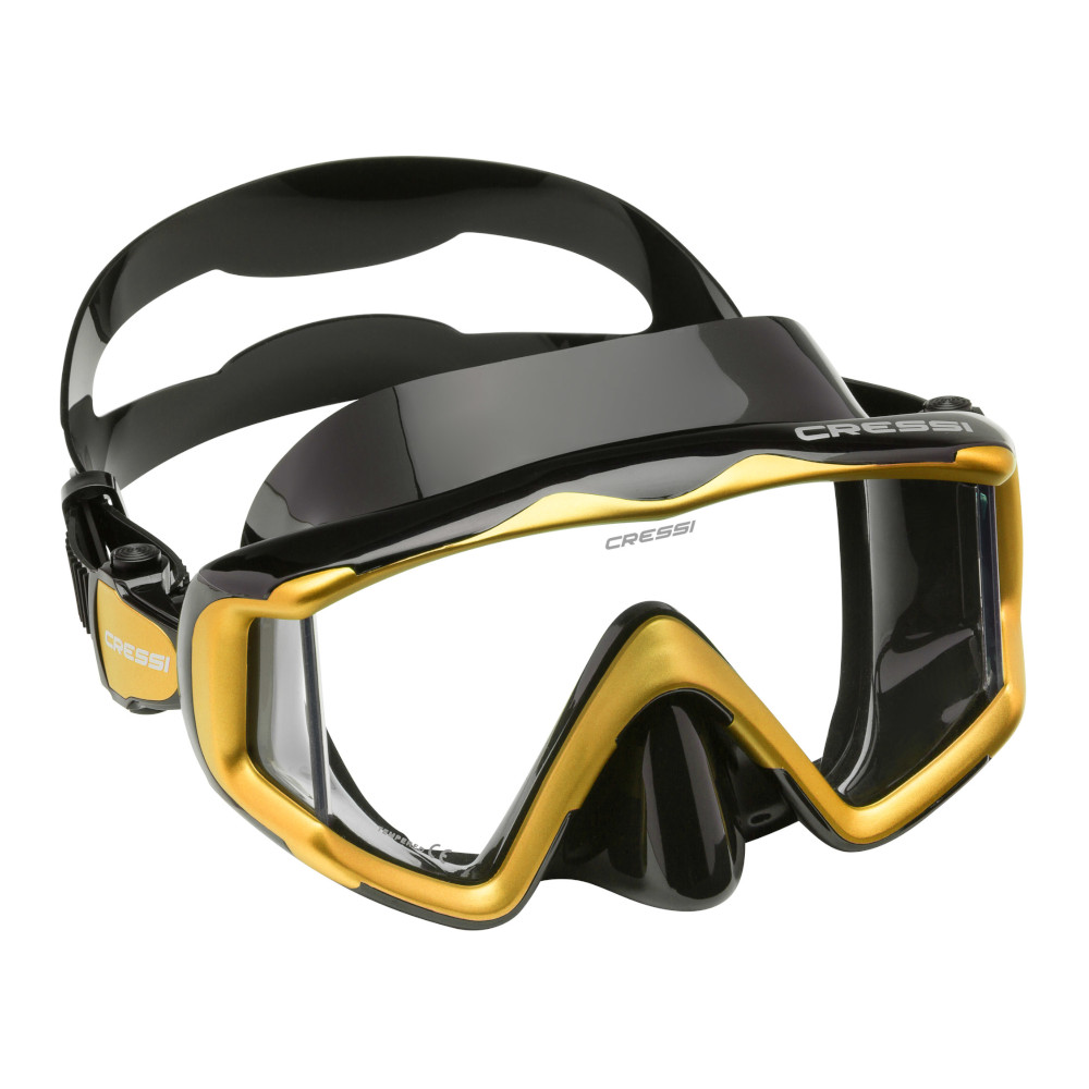 CRESSI Set De Snorkel Y Máscara: Liberty Triside + Epsilon Dry - Tubo Seco Y Máscara De Silicona Para Buceo, Unisex