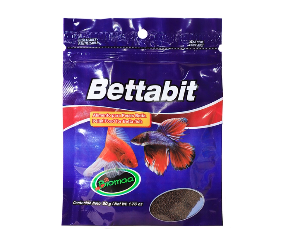 Bettabit en bolsa 50 gr Alimento para peces Betta  3pzs - Biomaa