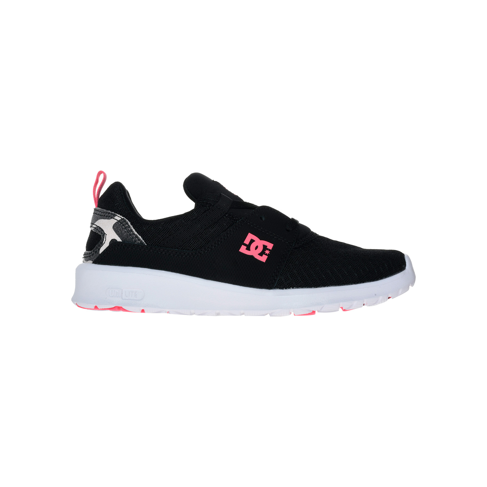 Baskets Basses Femme DC Shoes Heathrow TX Se – Tige Textile, Doublure Intégrée, Semelle Unilite Et Ortholite – Confort Et Maintien Au Quotidien