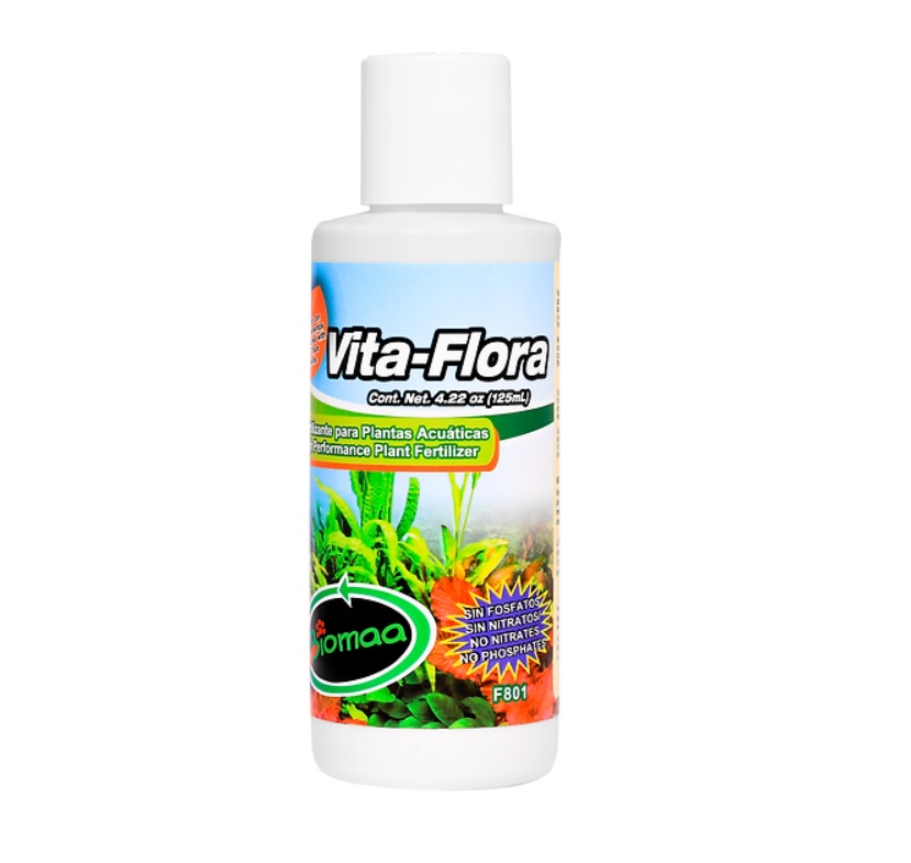 Vita-Flora Abono para plantas de Acuario 125 ml  2 pzs - Biomaa 