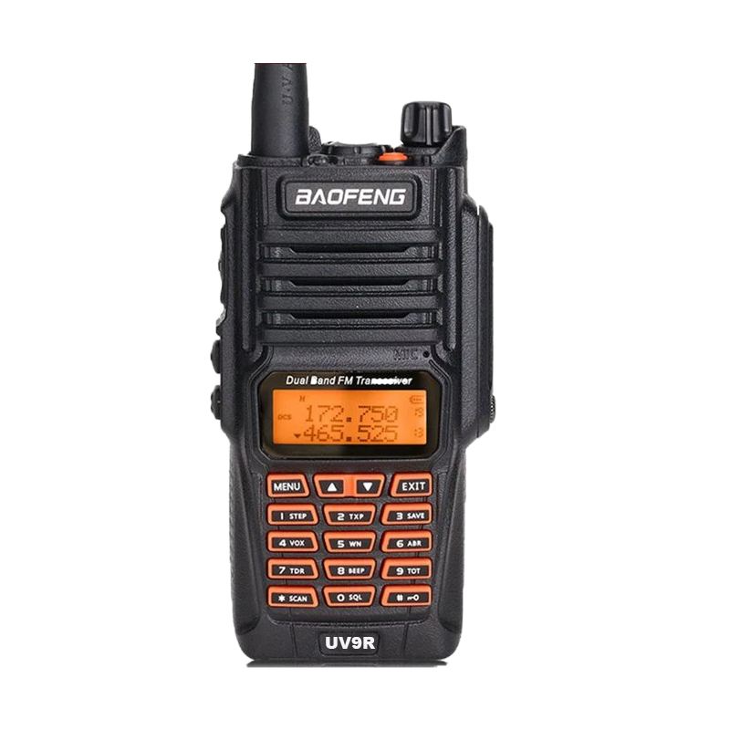 BAOFENG UV9R Plus VHF/UHF RADIO 8W 128 CANALES LINTERNA LED CONTRA AGUA IP67