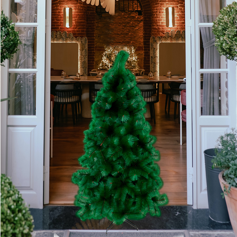 Árbol Navideño De Pino Esponjado Artificial 180 Cm Altura