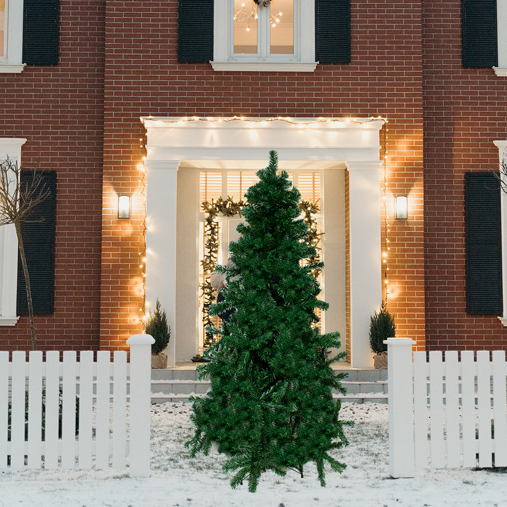 Arbol Pino De Navidad Verde 1.80 Mts Vara De Estrella Árbol Artificial