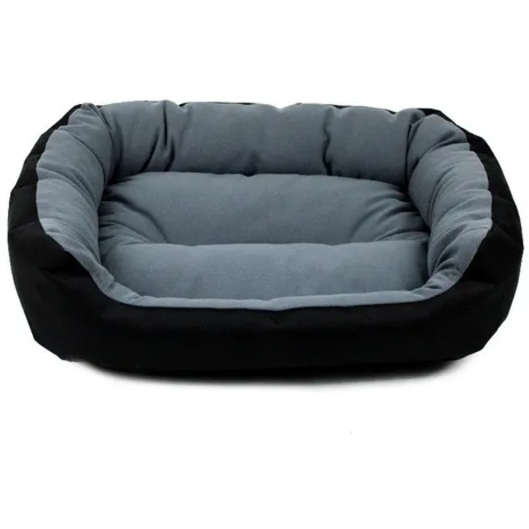 Cama Para Perro Pets Apparel Negra / Gris Chica Resistente