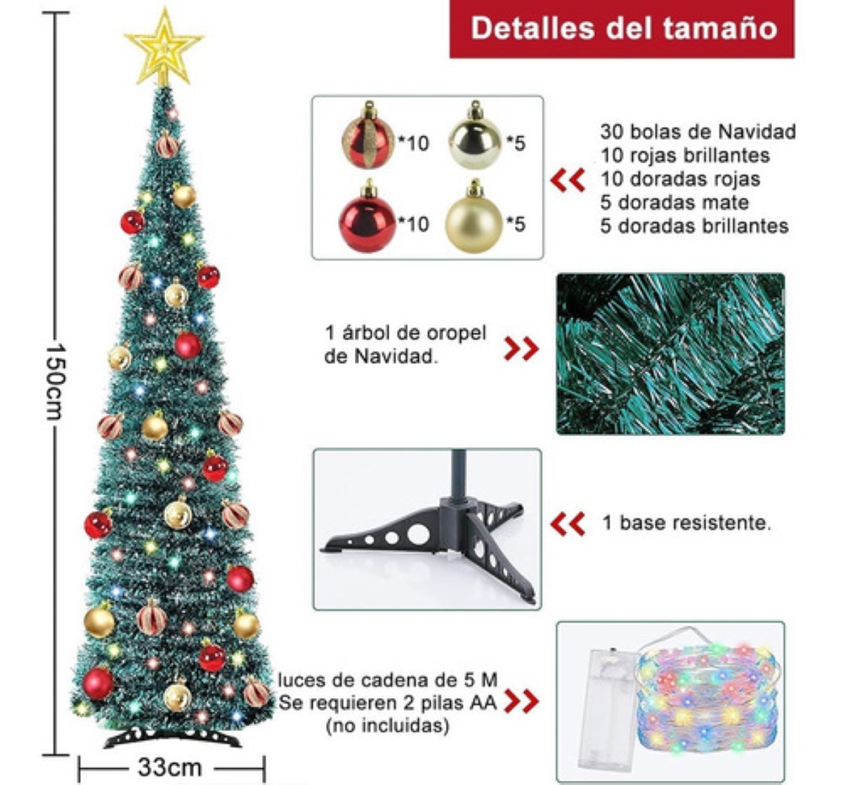 Árbol de Navidad Plegable