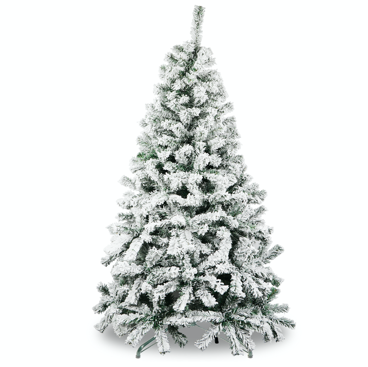 Árbol Pino de Navidad Artificial,Pino Navideño Estilo Nevado, Abeto, Incluye Soporte, 1.70 m Frondoso Excelente calidad.