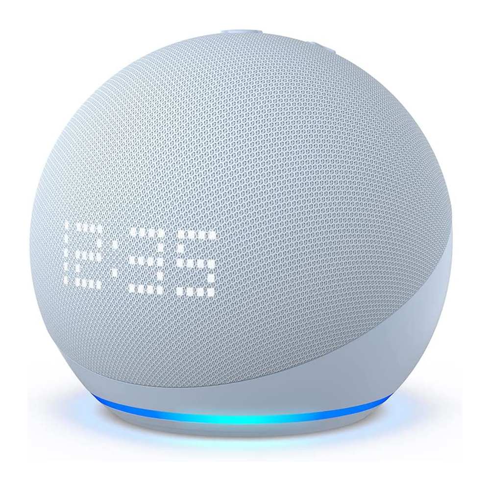 Nuevo Echo Dot Con Reloj Integrado 5ta Generación 2022 Bocina