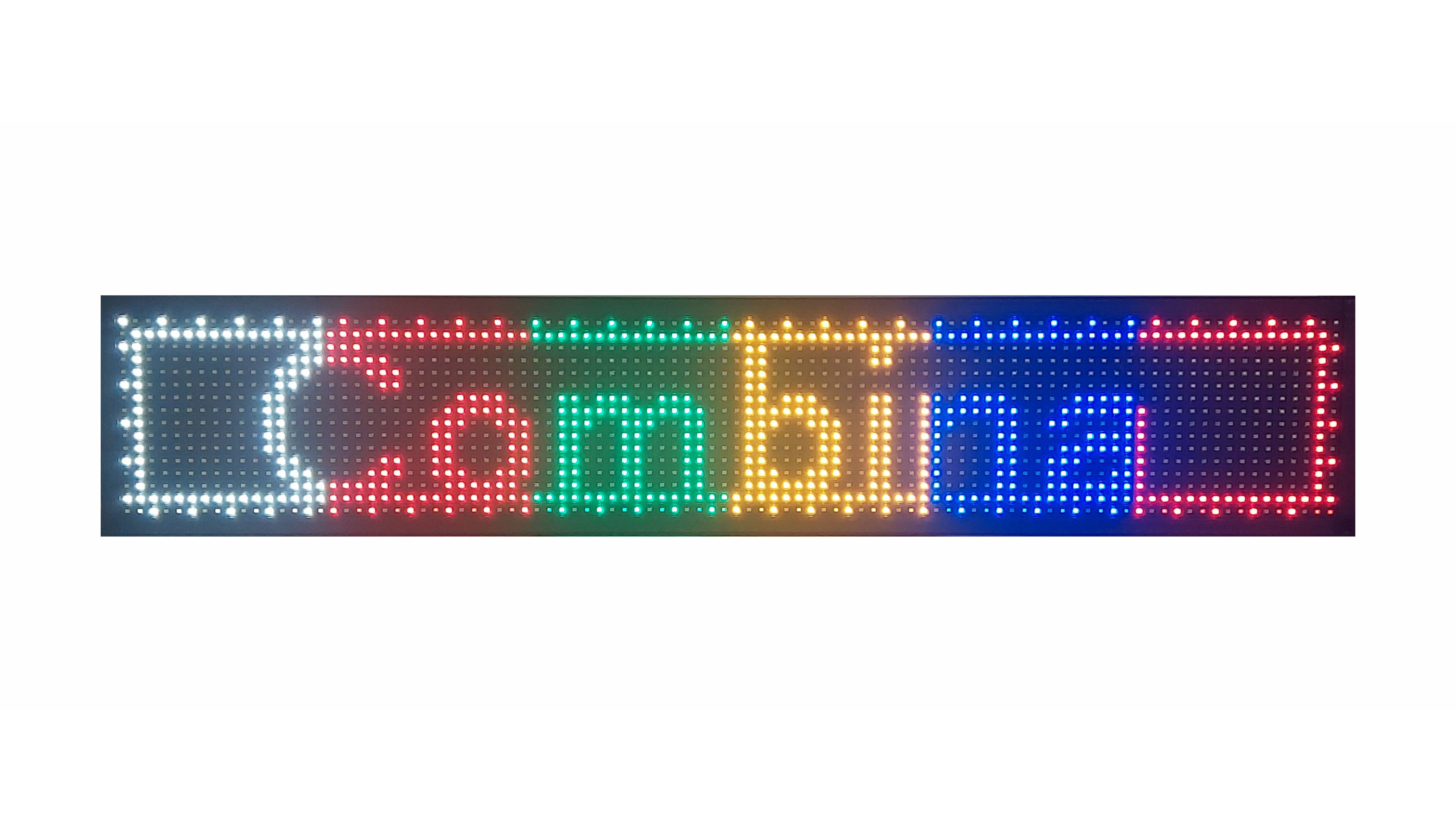 Letrero Led Programable Multicolor Por Wifi 100x20cm Para Publicidad, Facil de usar.