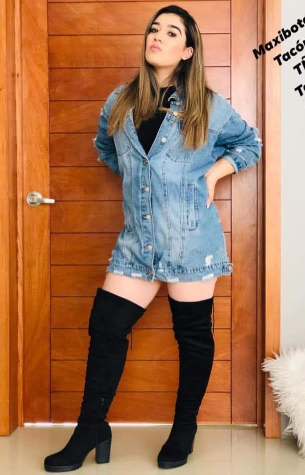 Tacon Conjuntos Con Botas Largas Tacón Botas Largas Negras Con