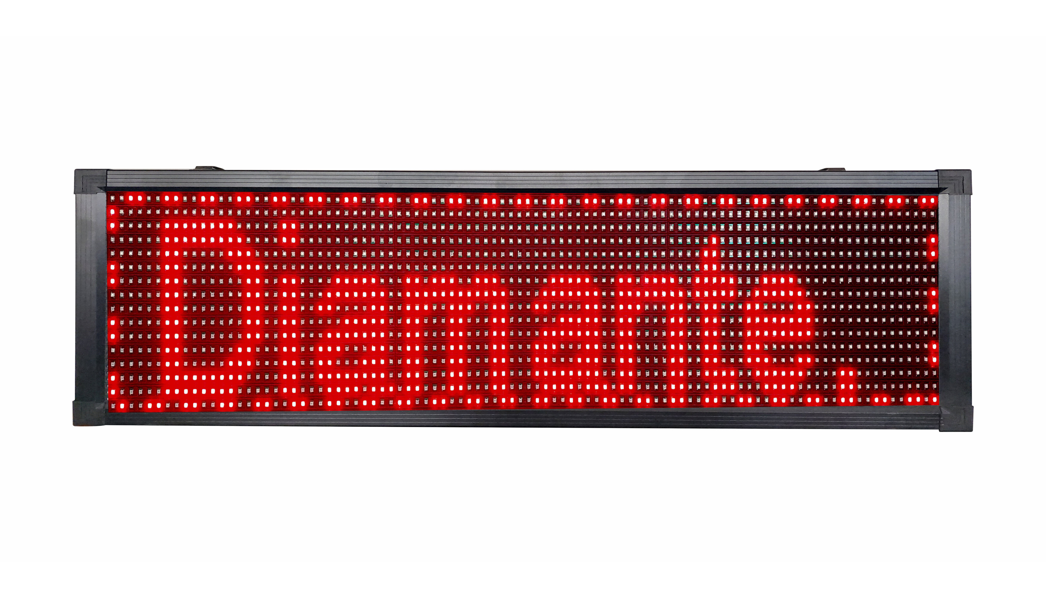 Letrero Led Programable Rojo Por Wifi 100x20cm Para Publicidad, Facil de usar.