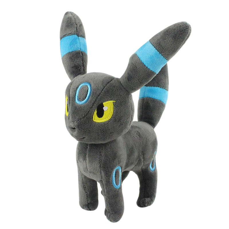 Peluche De Felpa Umbreon Shiny Pokémon 23 Cm.