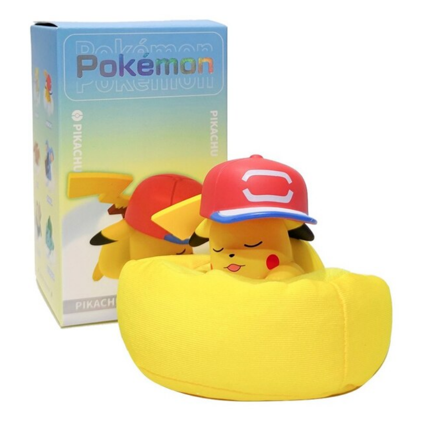 Juguete Muñeco Figura Pokemon Pikachu Dormido coleccionable Con Caja.