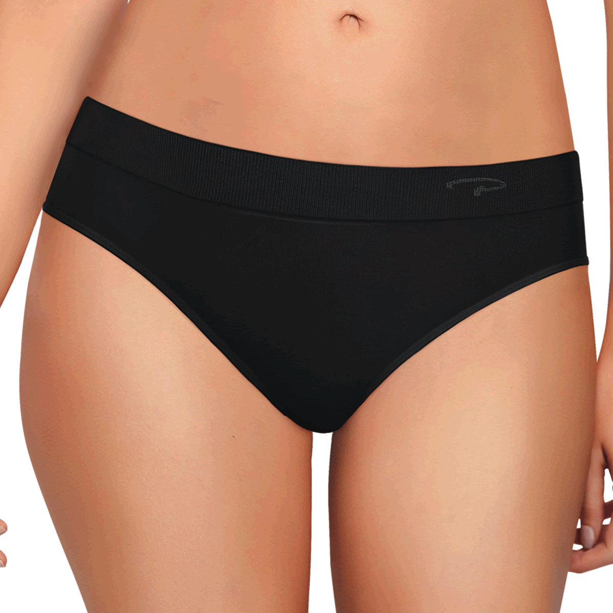 Pantaleta corte bikini sin costuras y puente interior 100 algodon. Marca Playtex