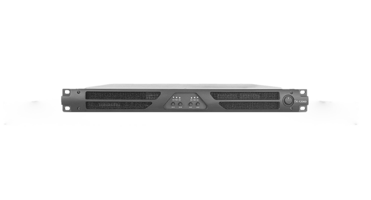 Amplificador De Audio Bunker Tx-12000 12000w 4 Canales
