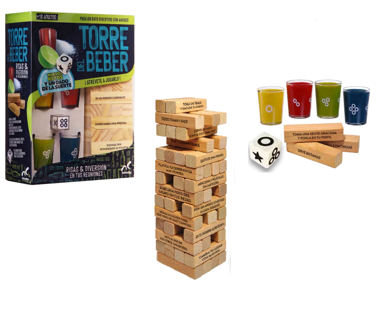 Juego De Mesa Para Fiestas Reuniones Torre de shots, Drinking Games 