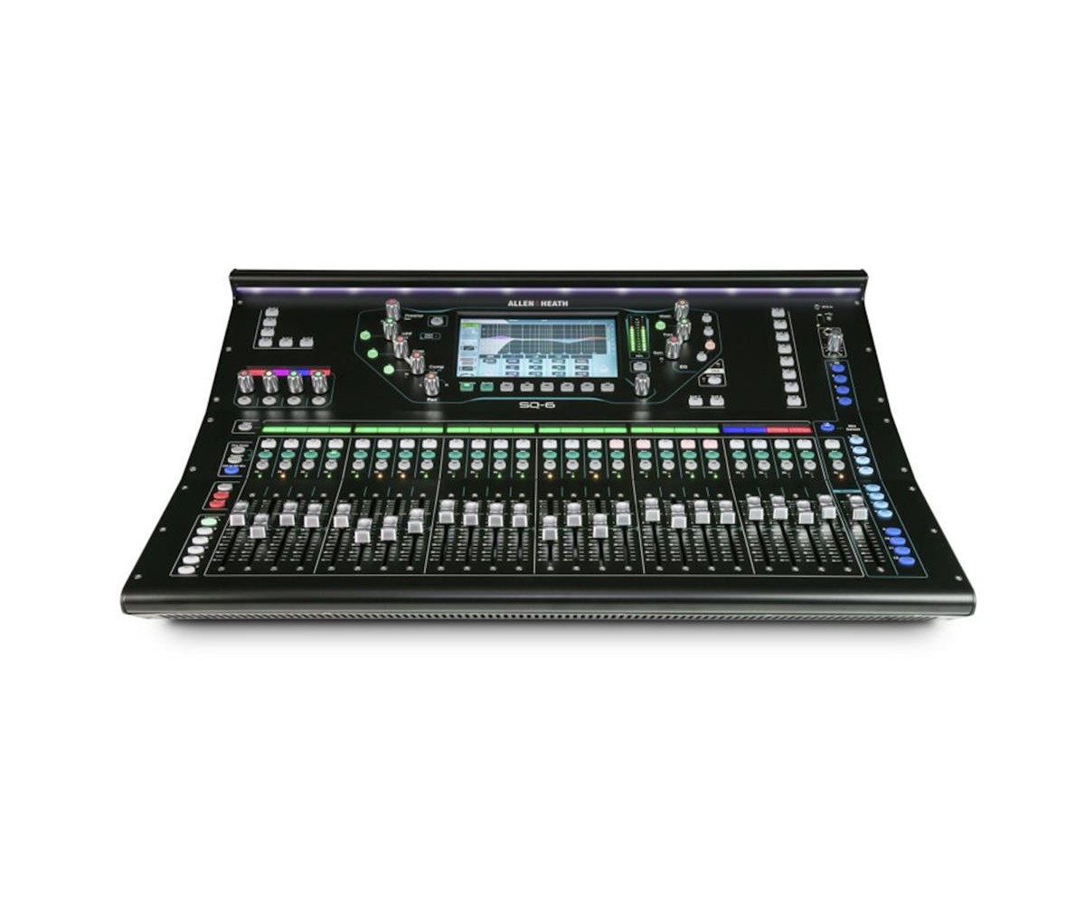 Mezcladora digital ALLEN & HEATH sq-6  pantalla touch 7" de 48 canales .