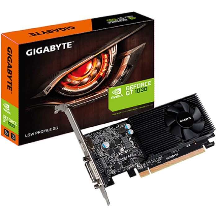 Tarjeta De Video Gigabyte Nvidia GT 1030 Low Profile D4 2G GeForce 2GB DDR4 PCI-E GV-N1030D4-2GL