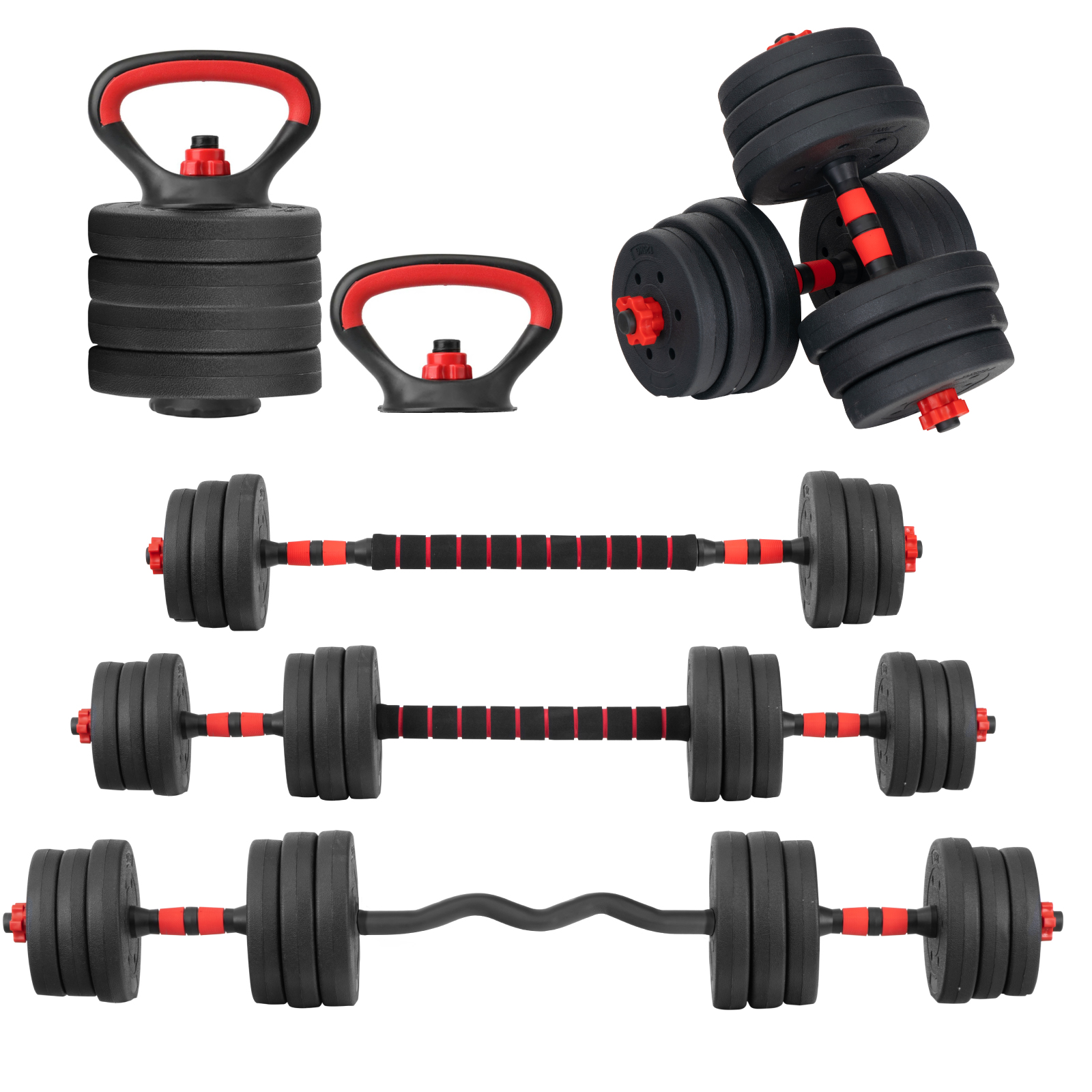 Dumbbell Set Pesas 20 Kg Barra Pesas 20 Kg Sales