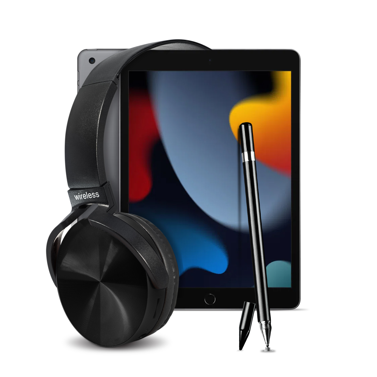 Combo Apple iPad 9 Gen 10.2 Pulgadas Wi-Fi 64 GB Gris + Audifonos y lapíz