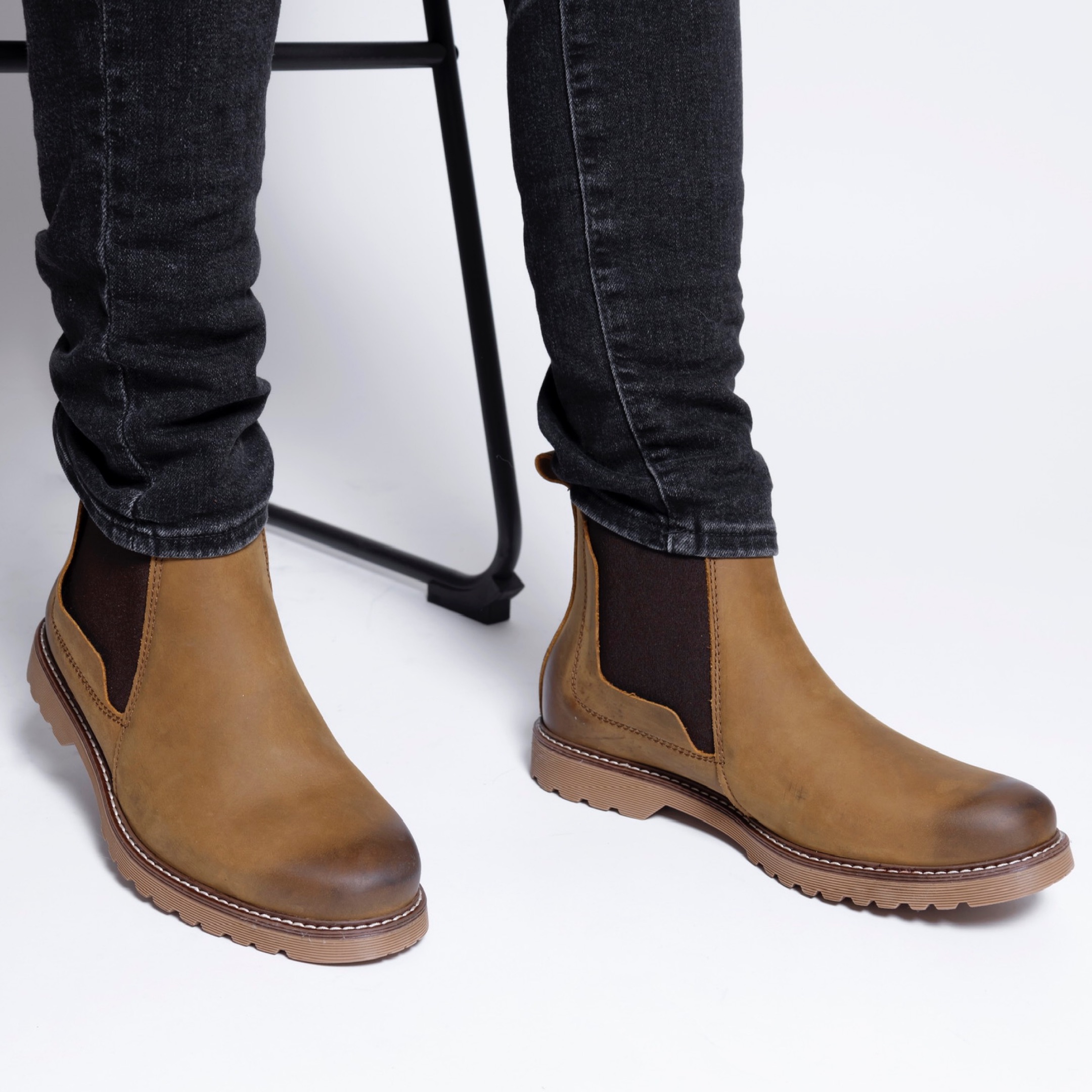 Cuero Graso Tipos De Pieles Para Zapatos ZAPATO GOMAS PIEL GRASO COÑAC