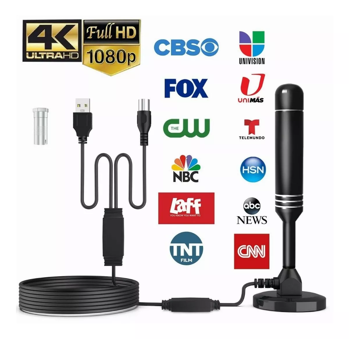 Antena De Tv Digital Hd 4k 1080p Interiores Antena Hdtv