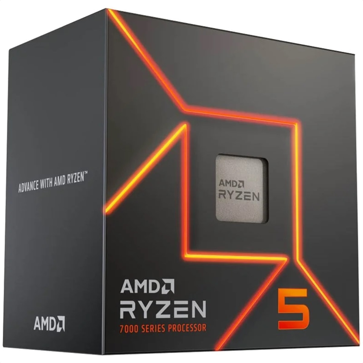 Procesador AMD Ryzen 5 7600 6 Core 3.8GHz 38MB Socket AM5 100-100001015BOX.