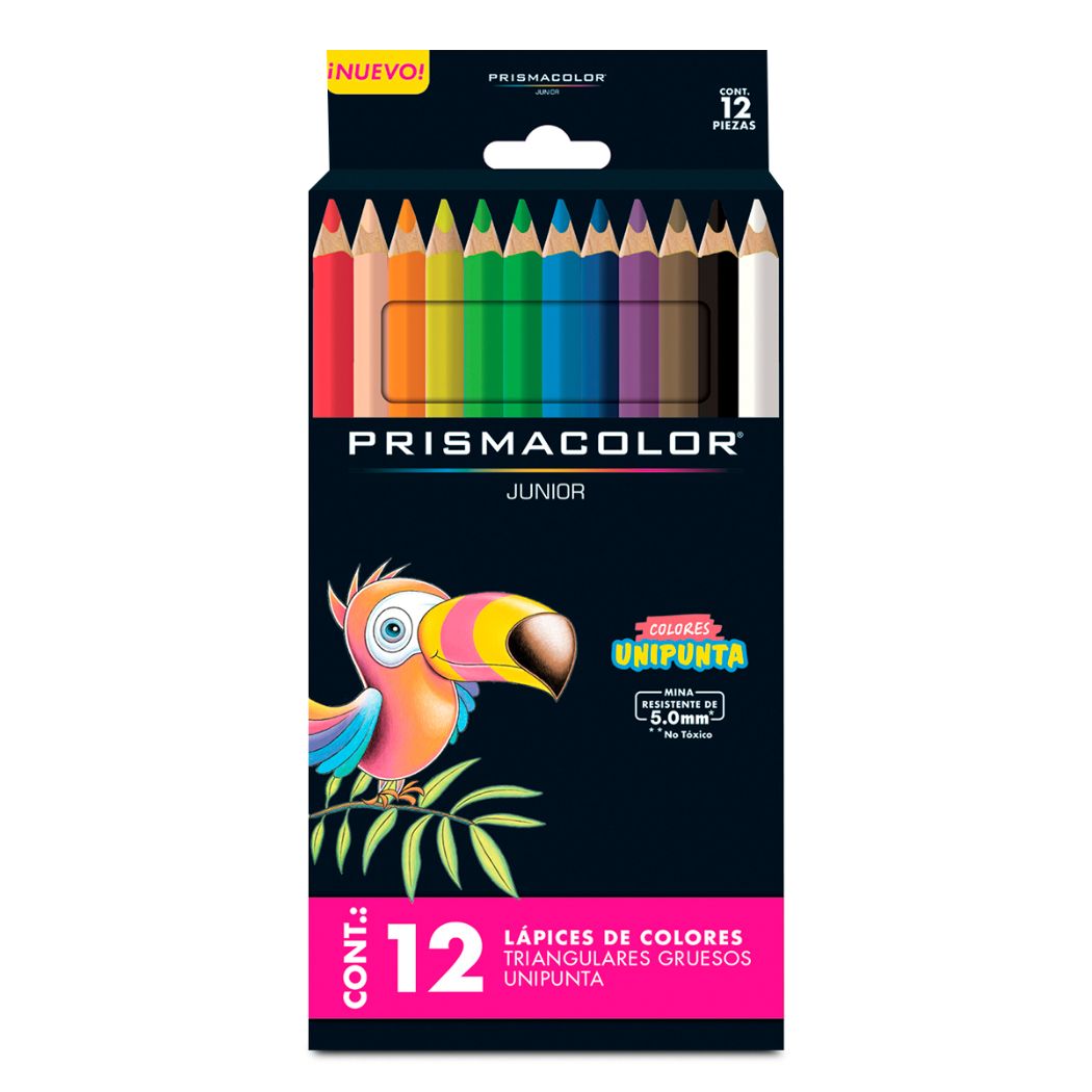 Lápices de Colores Triangulares Prismacolor Junior 12 pzas