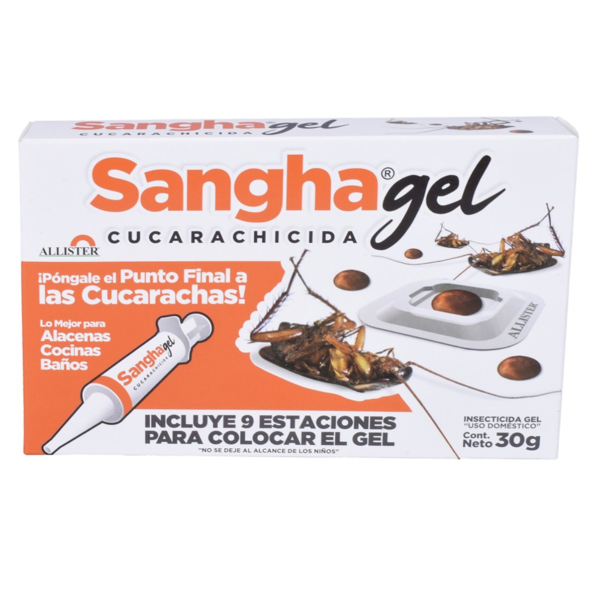 Cebo Cucaracha Sangha Gel Jeringa 30gr Allister