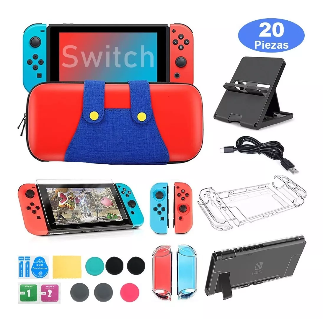 Kit De Accesorios Con Estuche Para Nintendo Switch- Travel