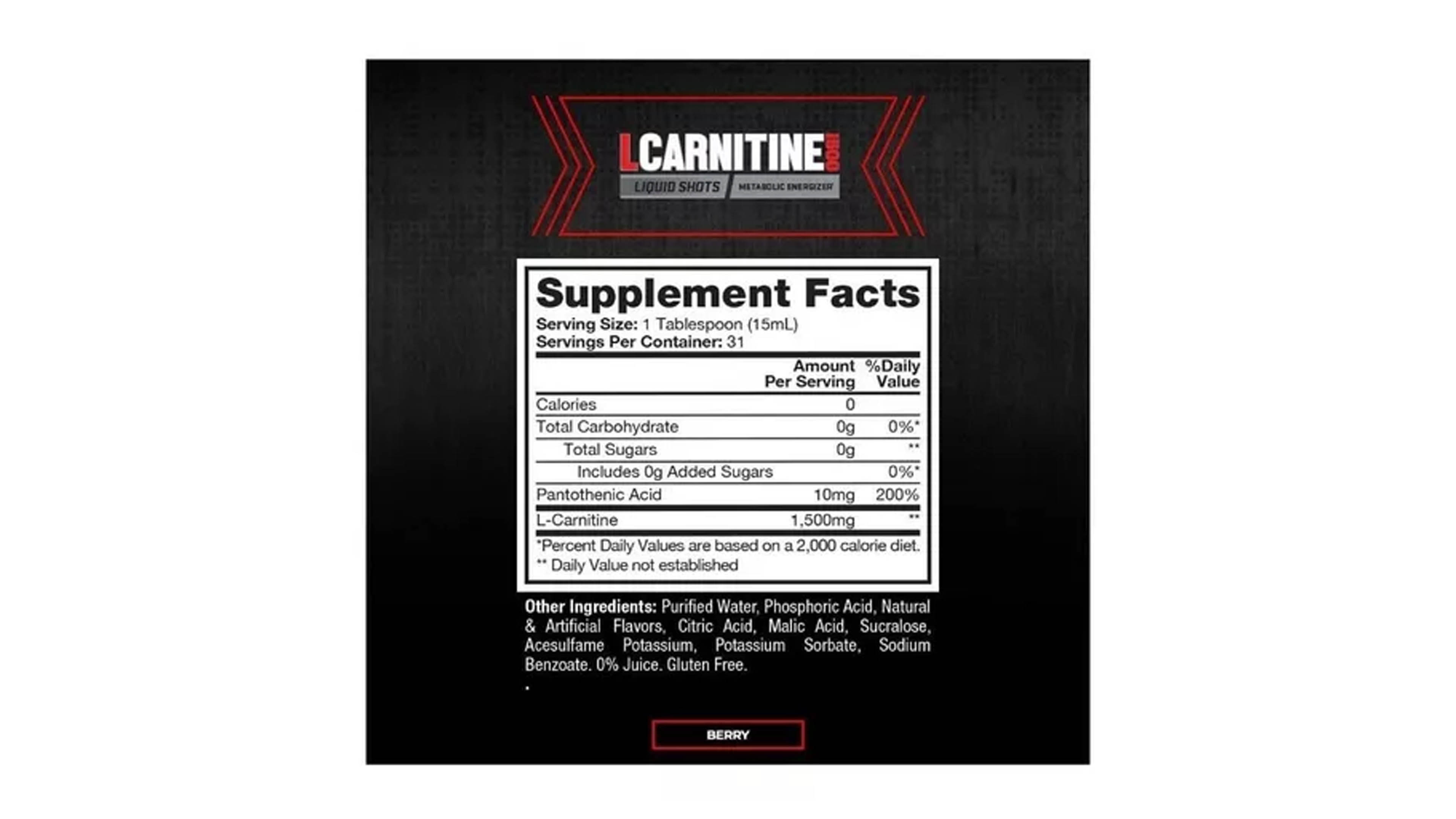 para que sirve la l carnitina liquida 1500 L Carnitina Liquida 1500 Prosupps 450ml 30srv L Carnitine main image 0
