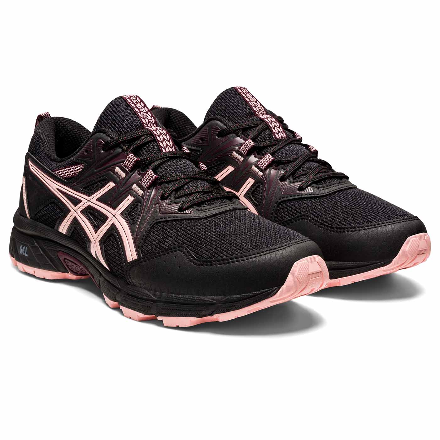 TENIS ASICS MUJER NEGRO GEL-VENTURE CALCETAS DE