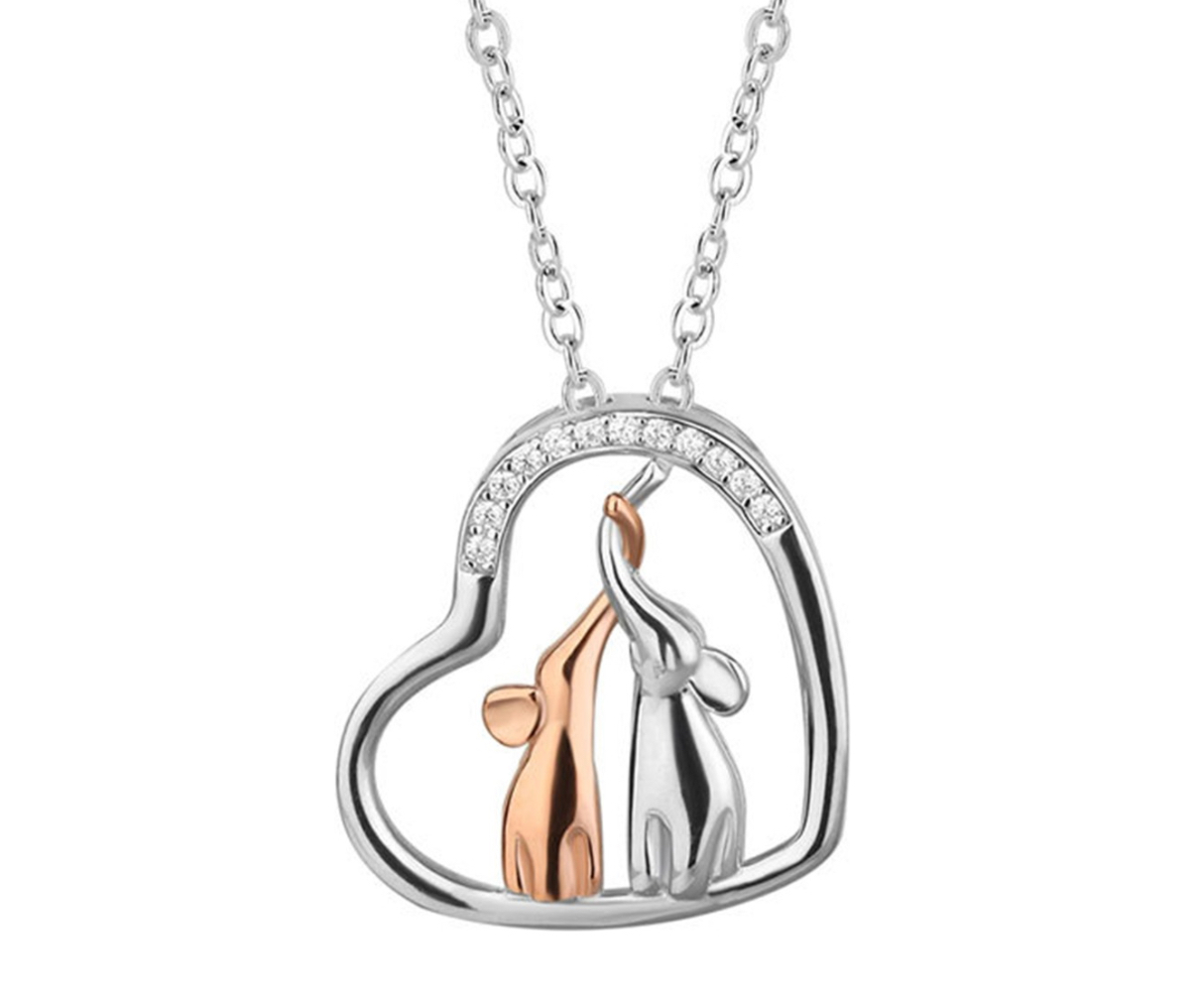 Collar Corazón De Plata 925, Regalo Para Mamá Madre Mujer