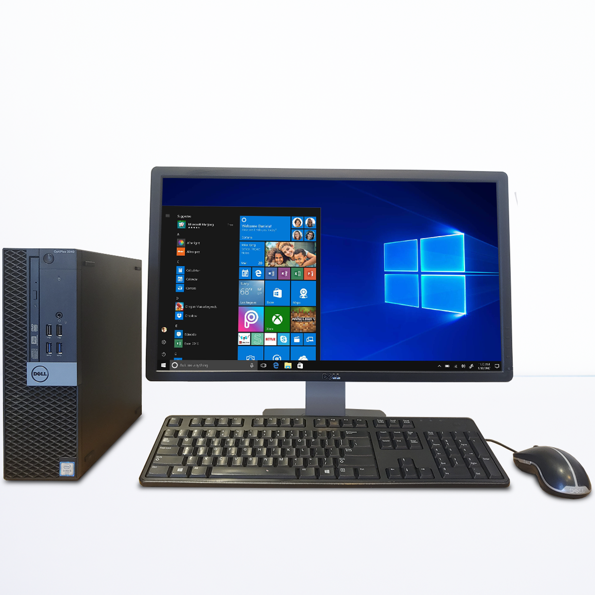 Computadora Dell i5 6ta Gen 16gb RAM 1TB HDD Monitor 22 (Reacondicionado) 