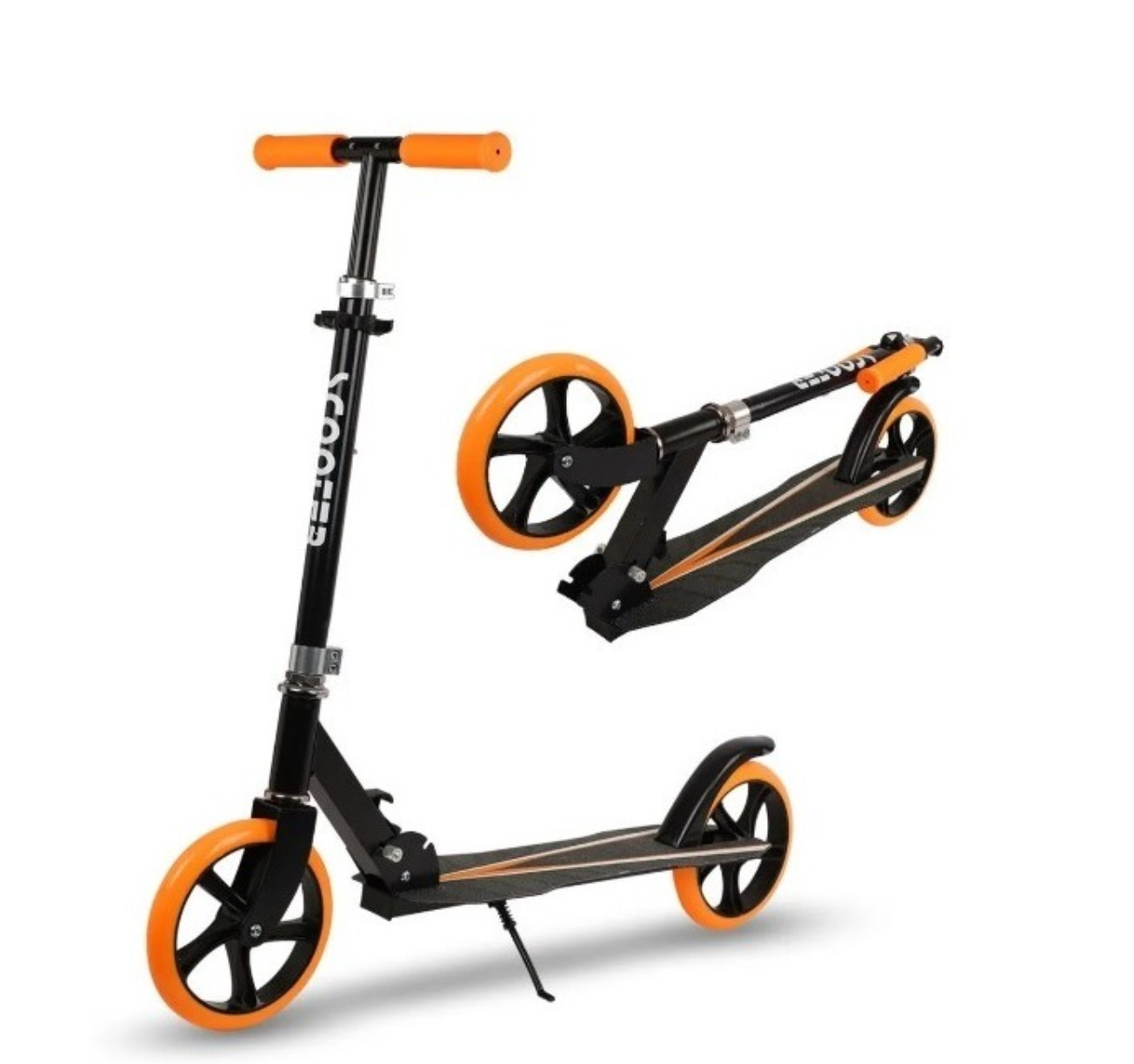 Scooter Mono Patin Del Diablo Ajustable Jovenes Adultos Yim Naranja