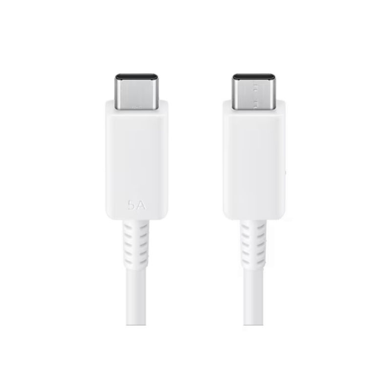 CABLE SAMSUNG TIPO C A TIPO C DE 1,8 M (5A), BLANCO.