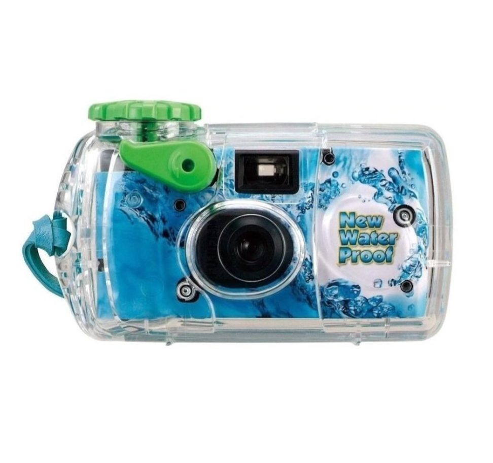 Cámara desechable Fujifilm QuickSnap Marine celeste/verde