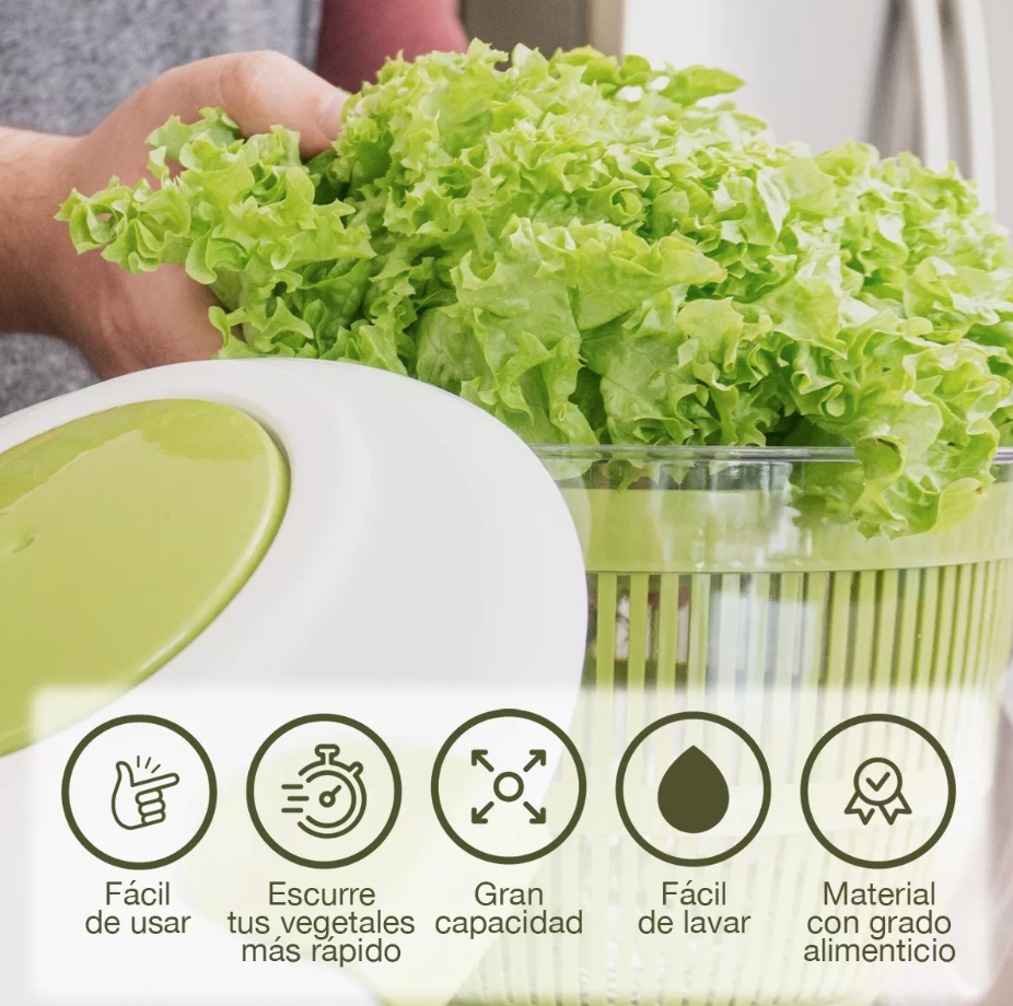 Centrifugador De Lechuga Escurridor Verdura Y Fruta
