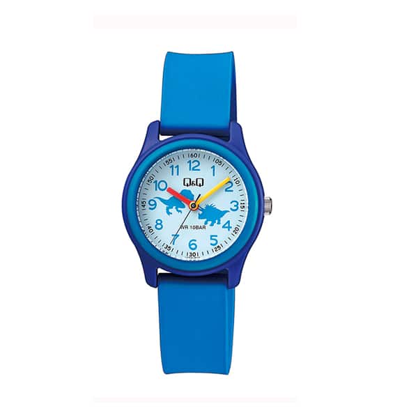 Reloj Infantil Para Niño Q & Q Dinosaurios Análogo Vs59j010y