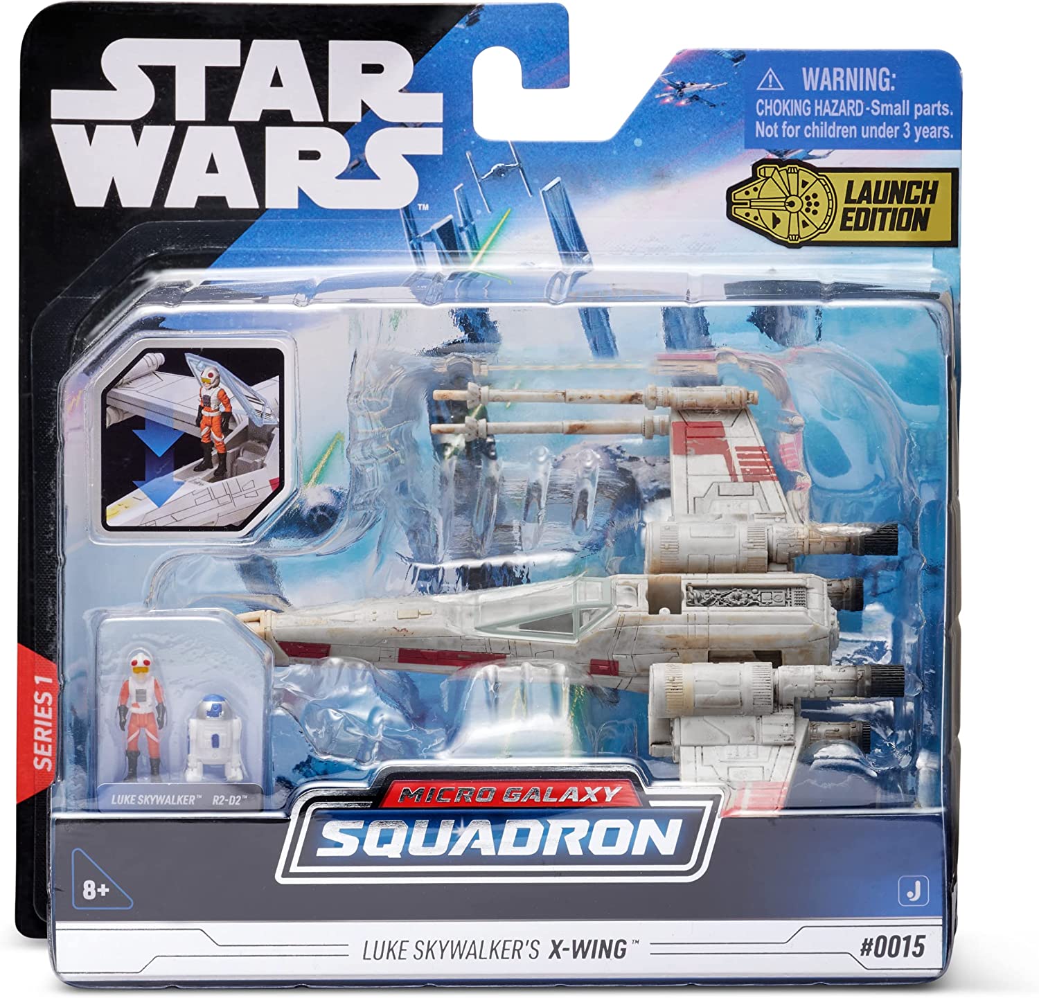  STAR WARS X-Wing Starfighter Class Luke Skywalker Micro Galaxy Squadron