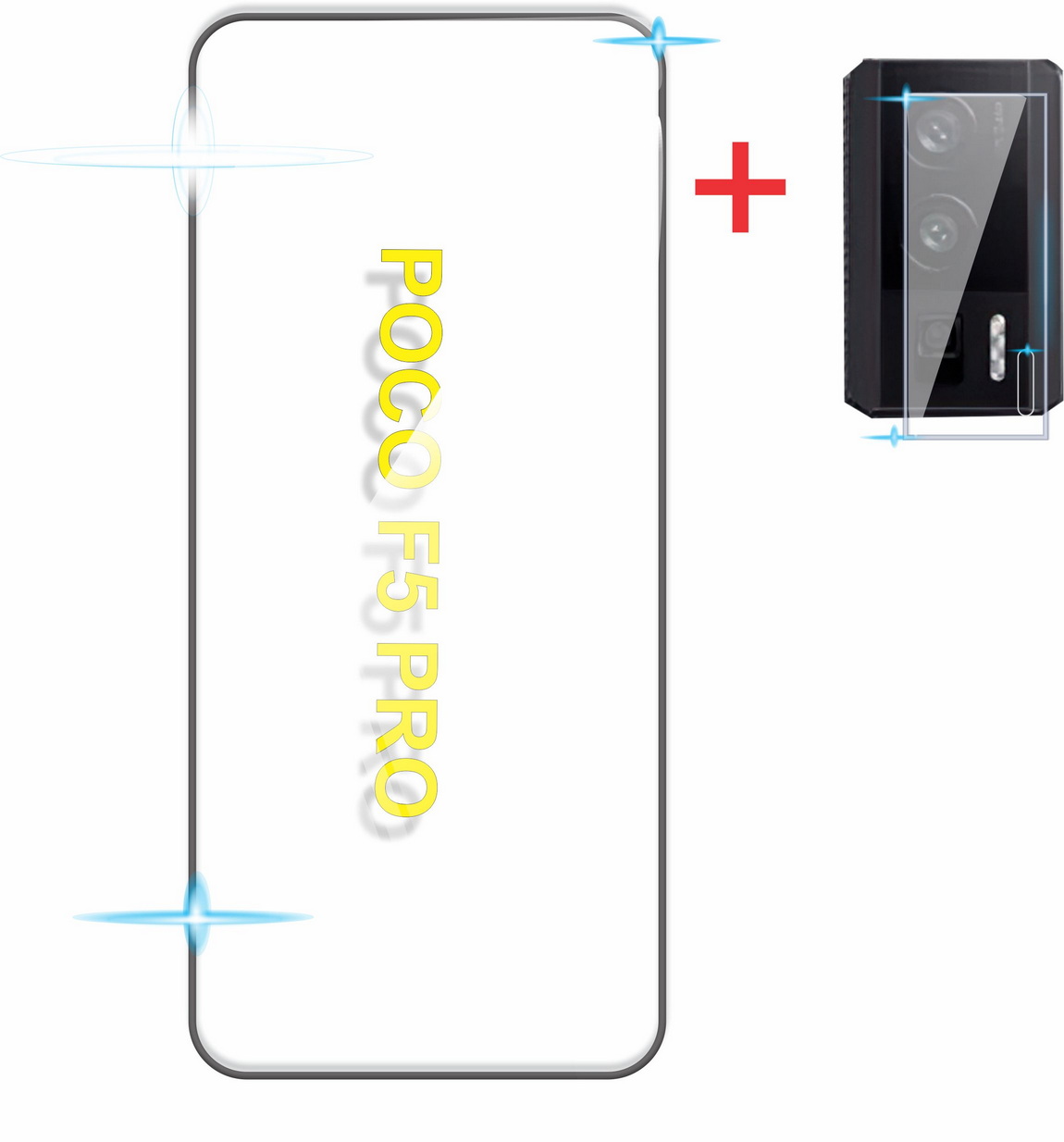 Protector De Cámara Xiaomi Poco F5 - Transparente